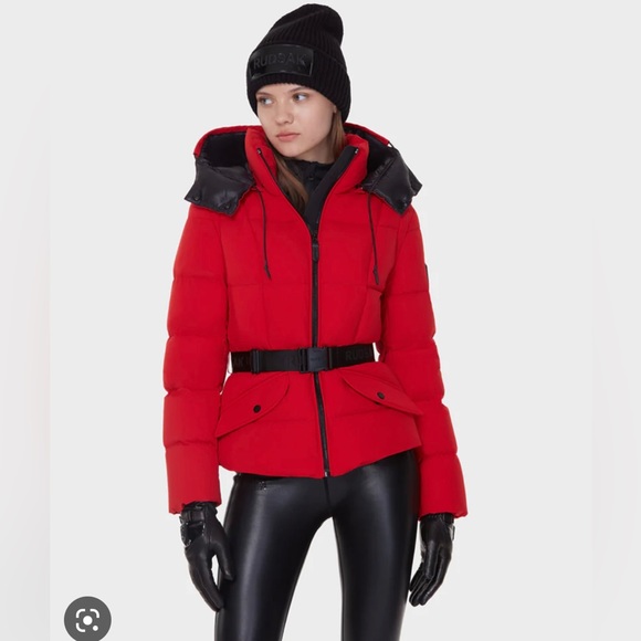 RUDSAK Jackets & Coats Womens Ski Jacket Red Rudsak Adeline Fitted